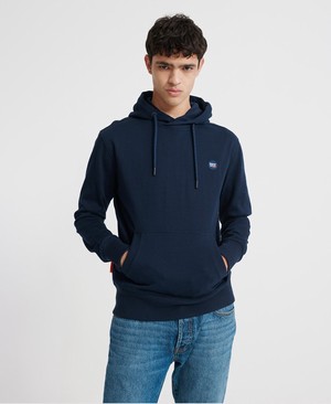 Superdry Collective Loopback Férfi Kapucnis Pulóver Sötétkék | ITRHX7453